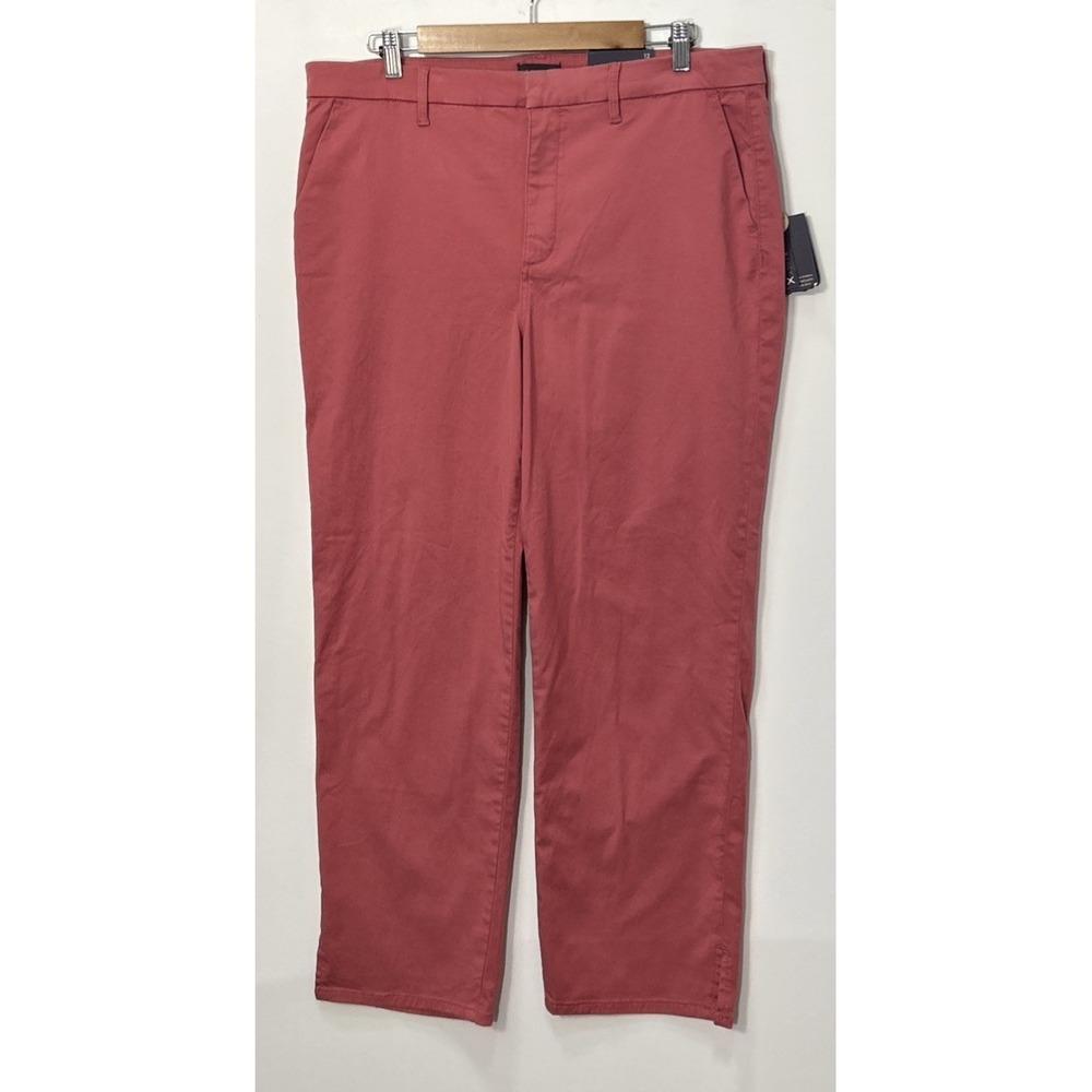 NWT NYDJ Women's Relaxed Ankle Pants Trouser Slate Rose Size 12‎ Stretch